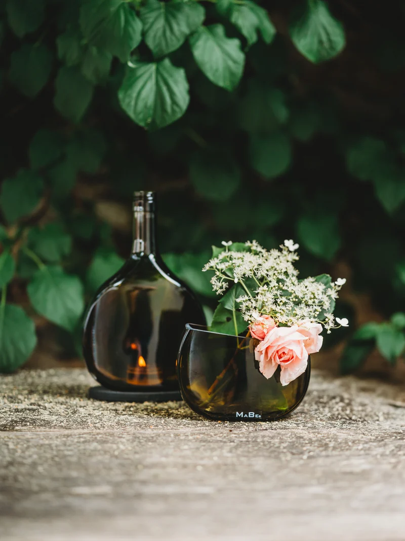 DESIGN – WINDLICHT & Vase - ein wunderbares Duo - ein klasse Geschenk - NUR BEI UNS