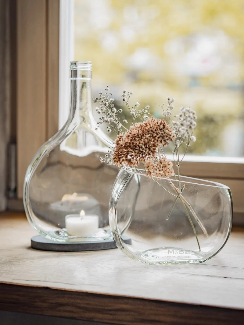 DESIGN – WINDLICHT & Vase - ein wunderbares Duo - ein klasse Geschenk - NUR BEI UNS