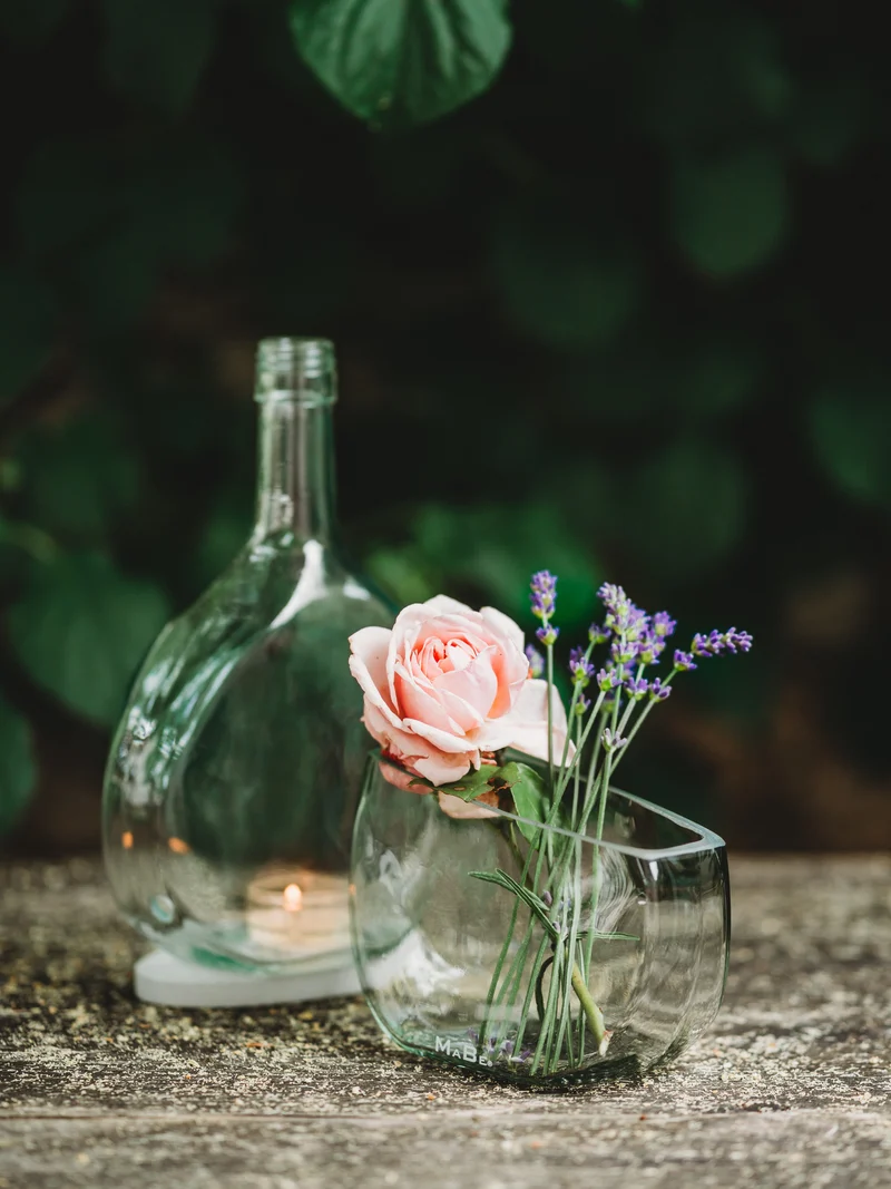 DESIGN – WINDLICHT & Vase - ein wunderbares Duo - ein klasse Geschenk - NUR BEI UNS