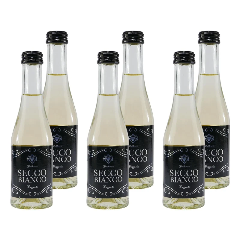 Stettner Vino Frizzante Bianco Secco -trocken- (12 x 0,2L)