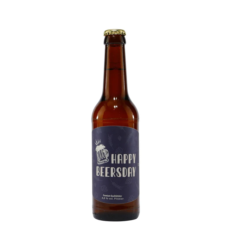 Geschenkverpackung "Happy Beersday" EINWEG