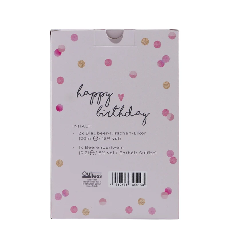 Geschenkverpackung "Happy Birthday Rosa"