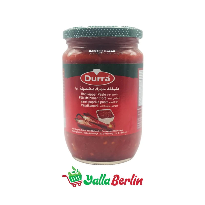 DURRA ZERKLEINERTE ROTE PAPRIKA (650 Gr)