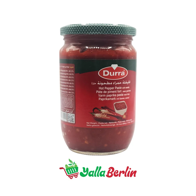 DURRA ZERKLEINERTE ROTE PAPRIKA (650 Gr)