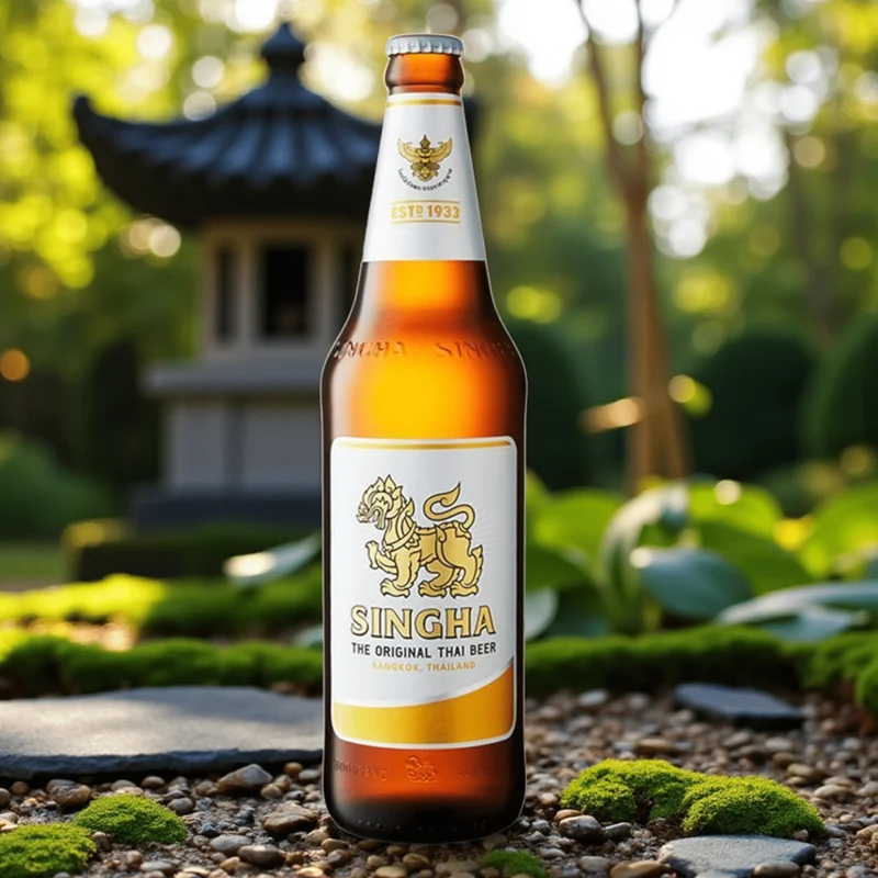 Singha Bier 0,33l –Thailändisches Premium Lager 5,0 % Vol.