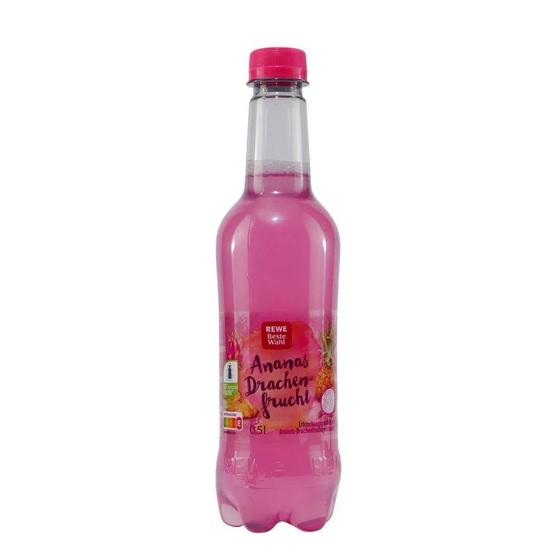Beste Wahl Ananas-Drachenfrucht Getränk (6 x 0,5L) EINWEG