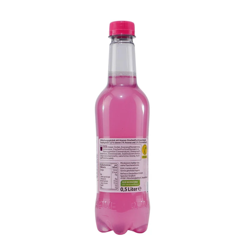 Beste Wahl Ananas-Drachenfrucht Getränk (6 x 0,5L) EINWEG