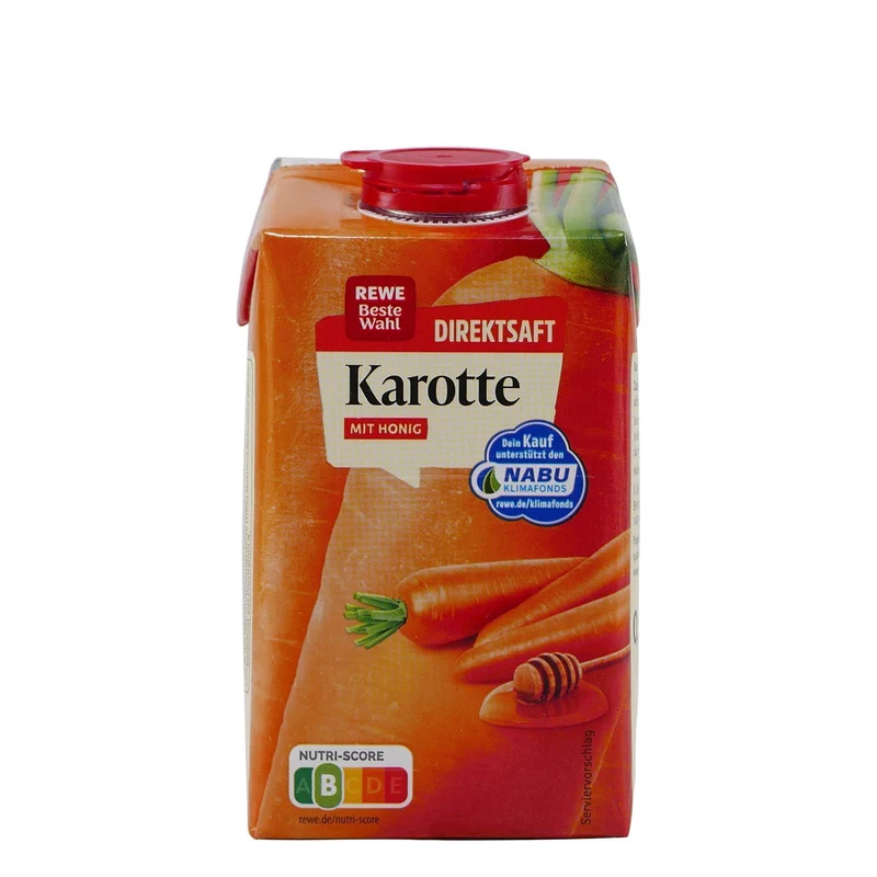 Beste Wahl Karottensaft mit Honig (8 x 0,5L)
