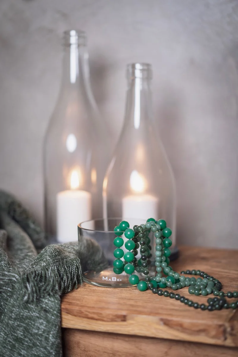 Windlicht - Klassik - puristisch aus der Big Bottle Weinbrand