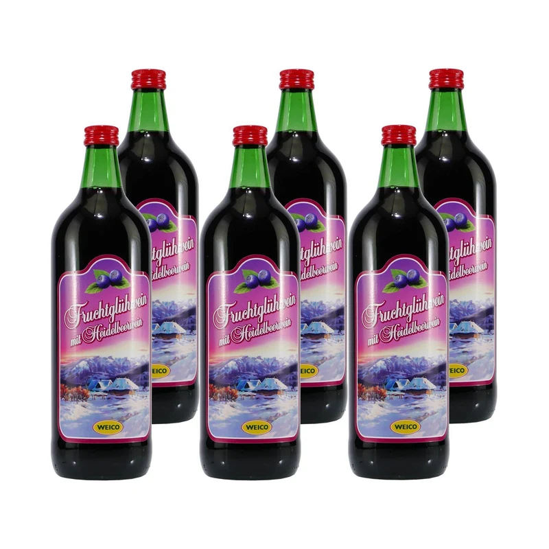 Weico Fruchtglühwein mit Heidelbeerwein (6 x 1,0L)