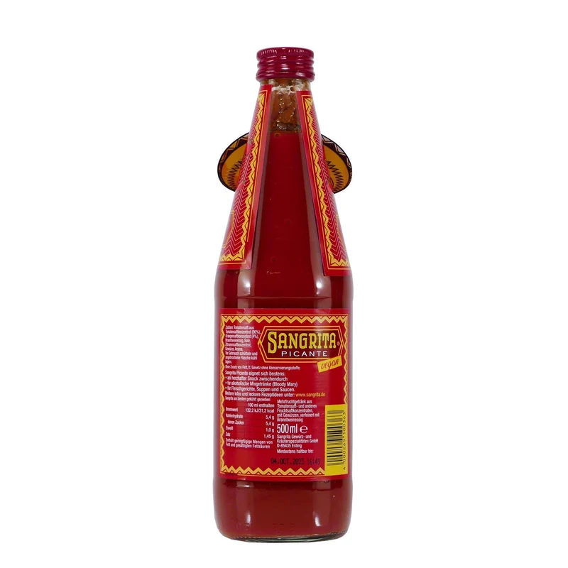 Sangrita Picante - Würztrunk Tomatensaft (12 x 0,5L) EINWEG