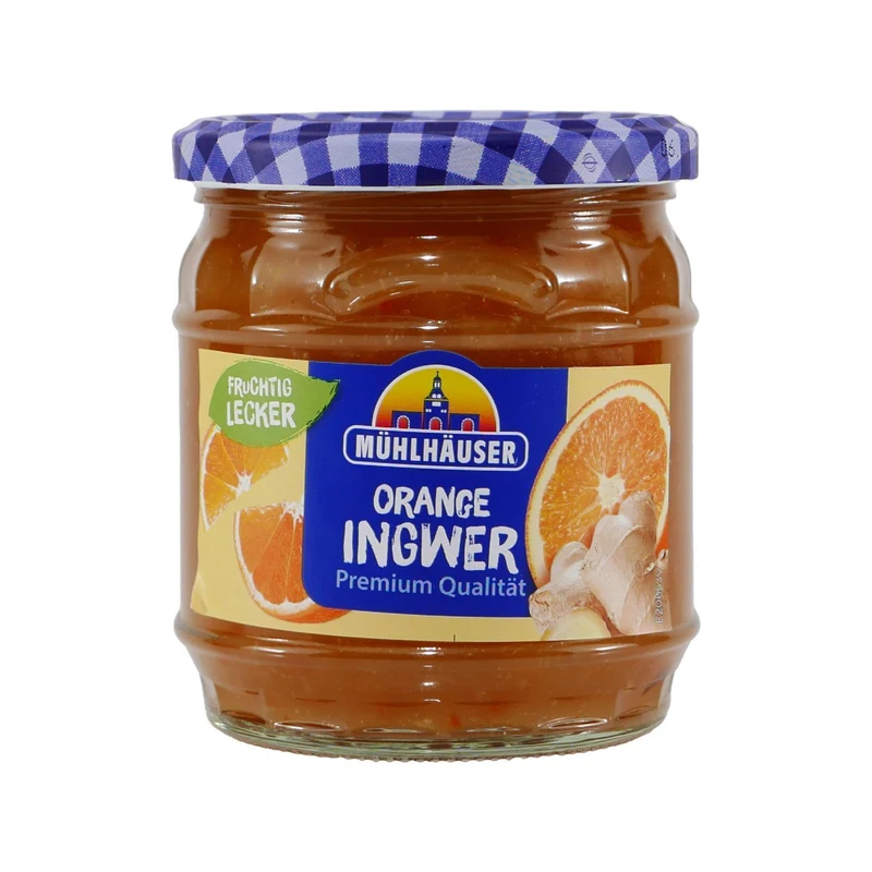 Mühlhäuser Orange-Ingwer Konfitüre (8 x 0,45 Kg)