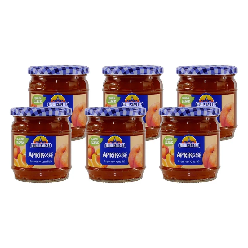 Mühlhäuser Aprikose Konfitüre (8 x 0,45 Kg)