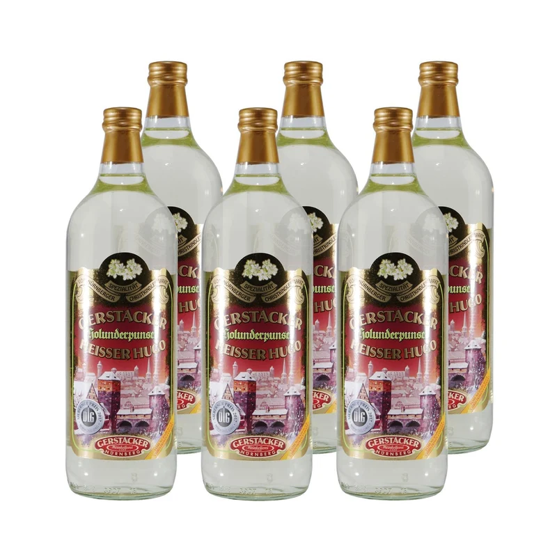 Gerstacker Holunderpunsch "Heißer Hugo" (6 x 1,0L)