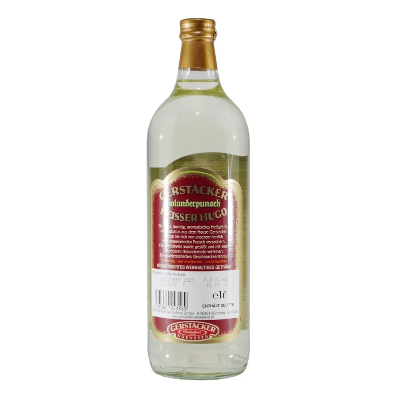 Gerstacker Holunderpunsch "Heißer Hugo" (6 x 1,0L)