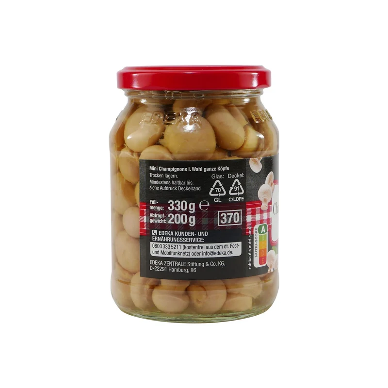 Edeka Champignons Ganze Köpfe Minis (6 x 330g)