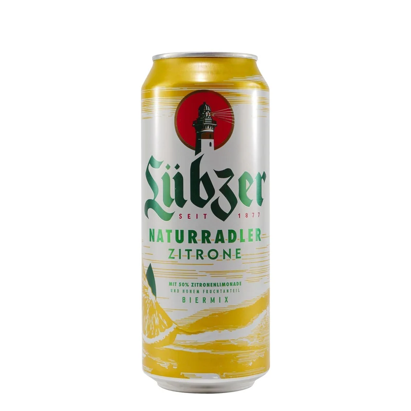Lübzer Naturradler Zitrone (24 x 0,5L) EINWEG