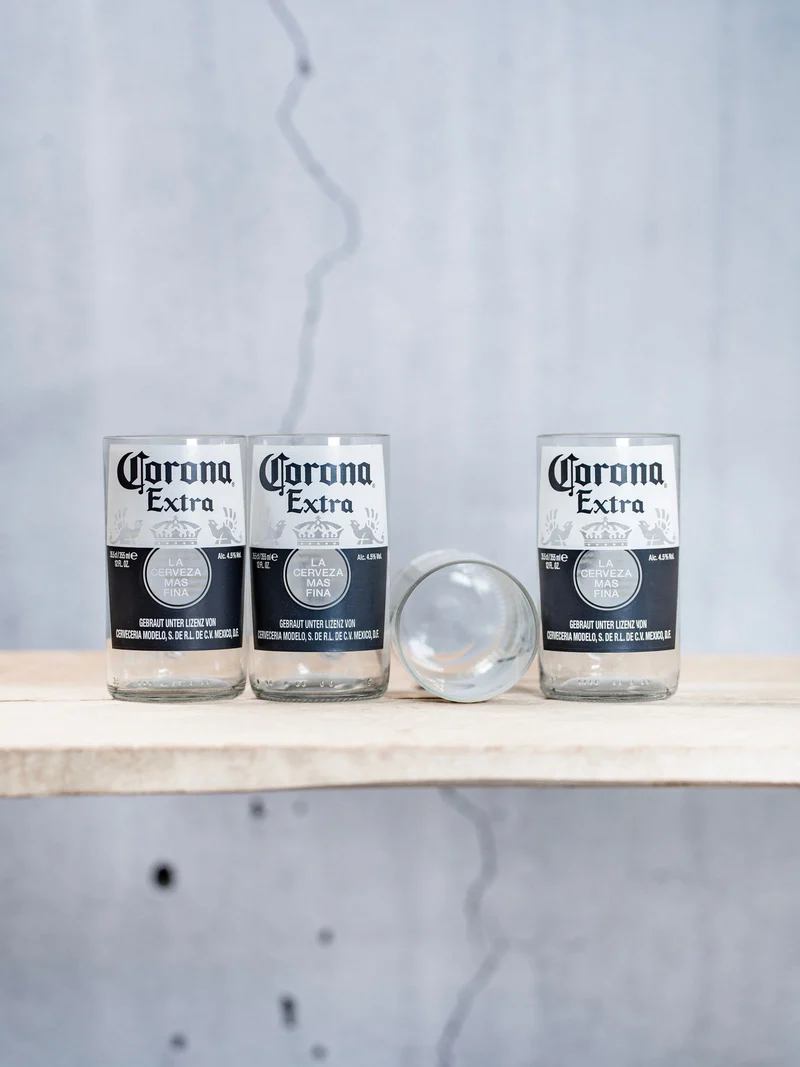 Corona Glas 🖤 Vase - witzig und einfach anders - witzige Geschenkidee