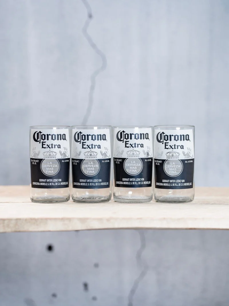 Corona Glas 🖤 Vase - witzig und einfach anders - witzige Geschenkidee