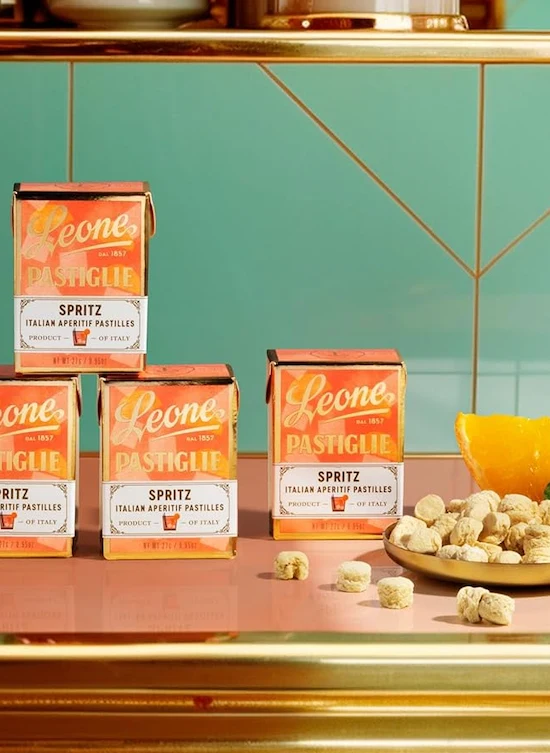 Pastillen Aperitivo Spritz - mal was anderes in der Schachtel ! - witzig für alle Aperol Fans von Leone
