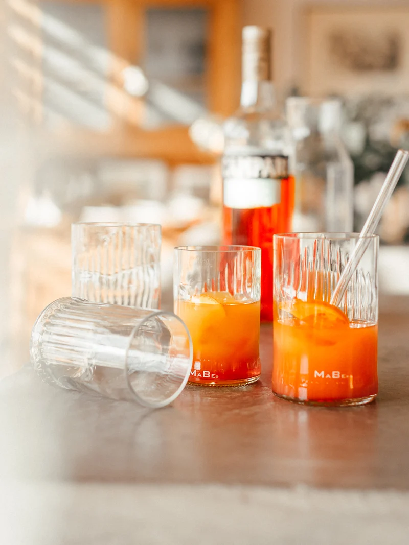 Glas 🔆 Upcycling aus der leeren Campari Flasche - der Hit