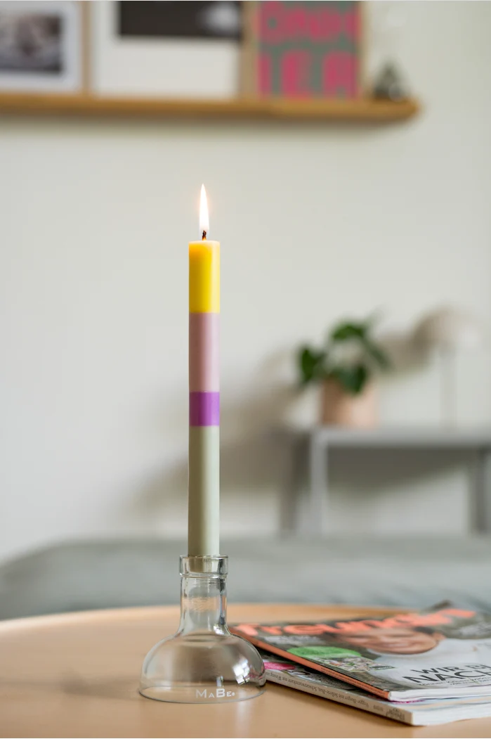 Einfach So Kerze (notthegirl) mit upcycling Kerzenständer - tolle Geschenkidee