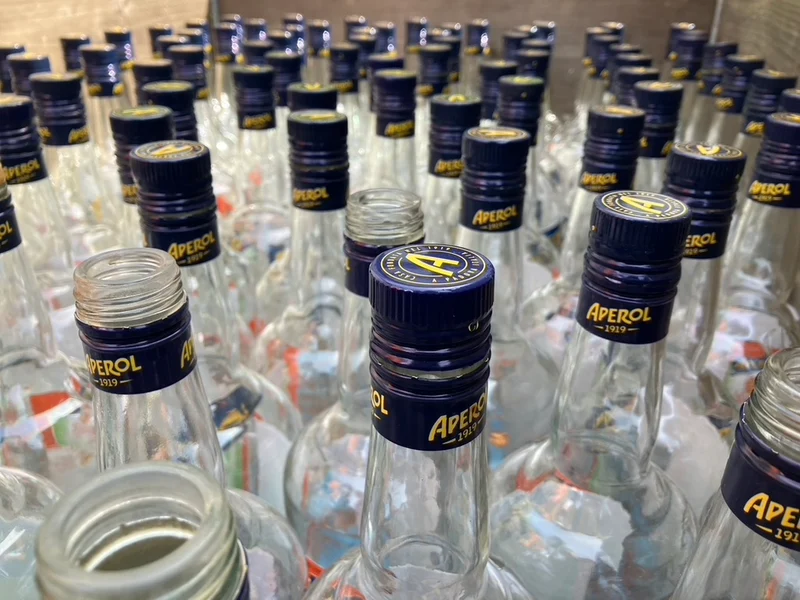 NUR NOCH WENIGE VORRÄTIG ‼️ APEROL HAT EINE NEUE FLASCHE - OHNE DEN SCHRIFTZUG 😳 Aperol Glas - witzig & nachhaltig Upcycling der 1l Flasche
