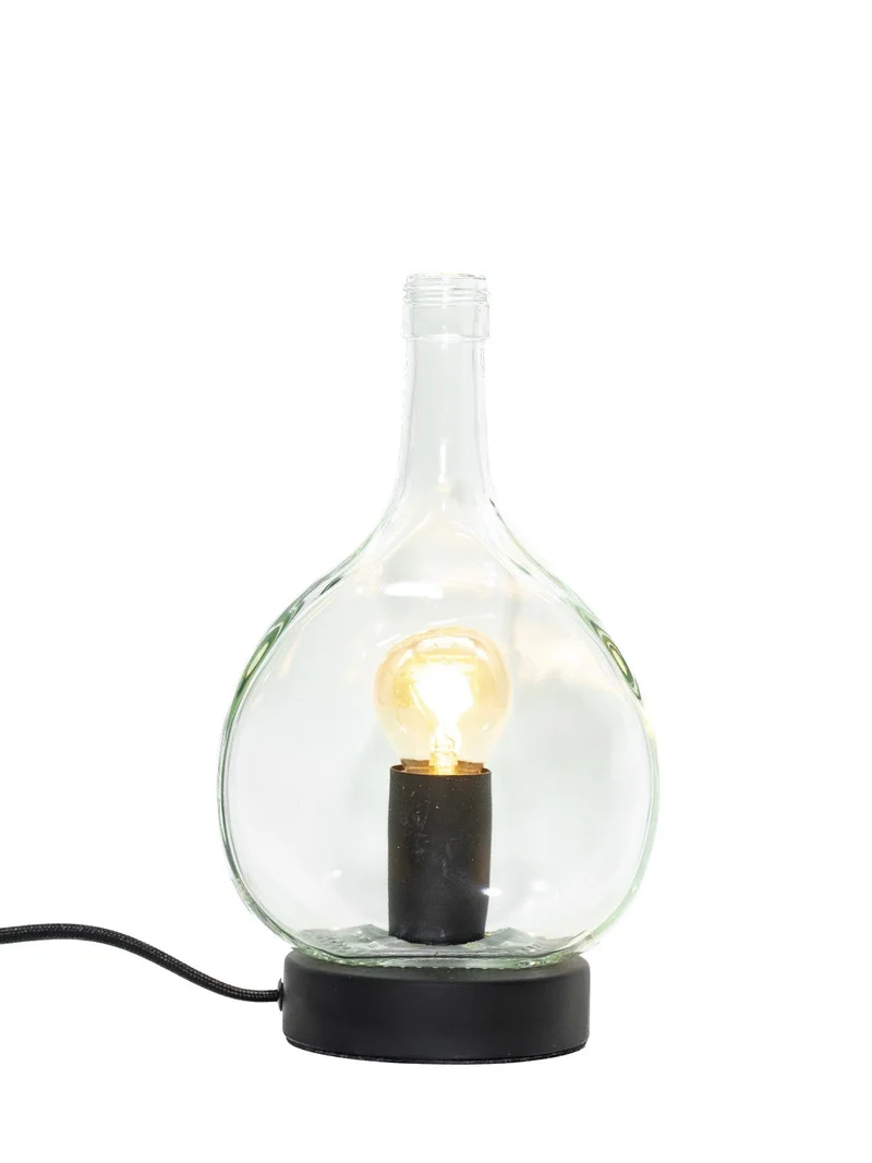 TischLampe mit dem Bocksbeutel - tolle Form - witzige Leuchte
