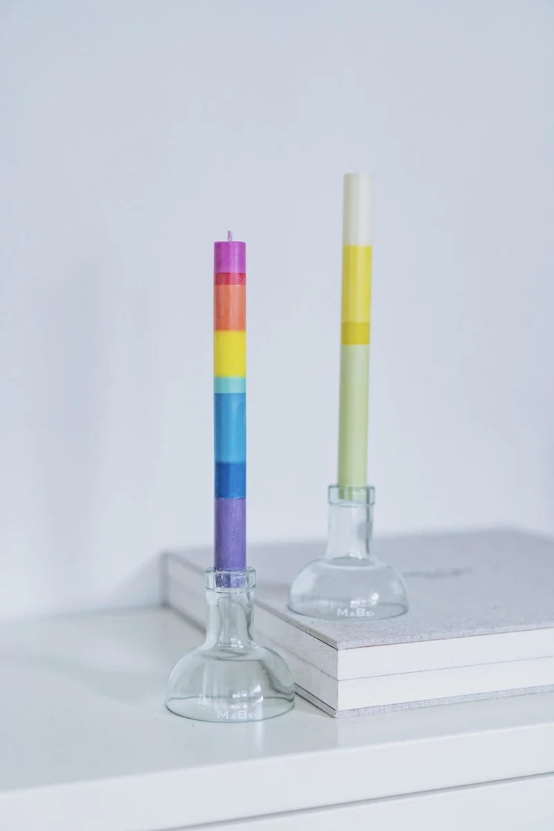 Me Time Kerze - Zeit für mich von notthegirl mit Upcycling Kerzenständer
