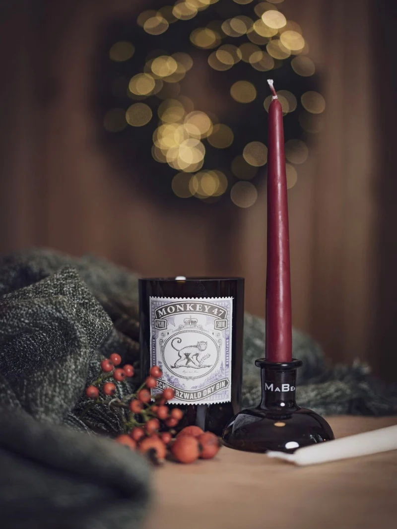 Gin Set 🐵 Vase und Kerzenständer - witzig & wunderbar - ein tolles Geschenk