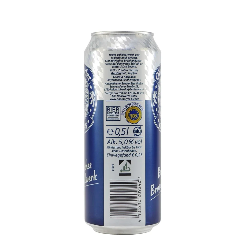 Oberdorfer Helles (24 x 0,5L) EINWEG
