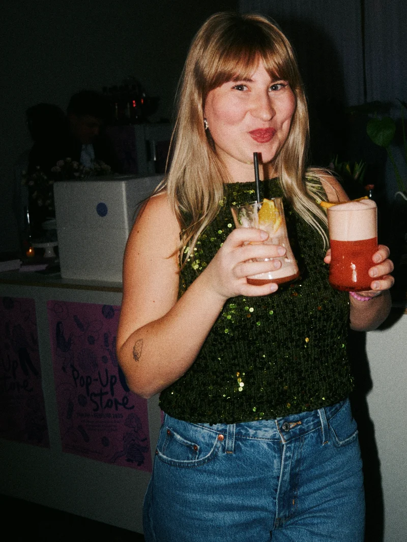 Glas 🧡 aus der alten 0,7l Aperol Flasche mit der APEROL Prägung - witzig & unique