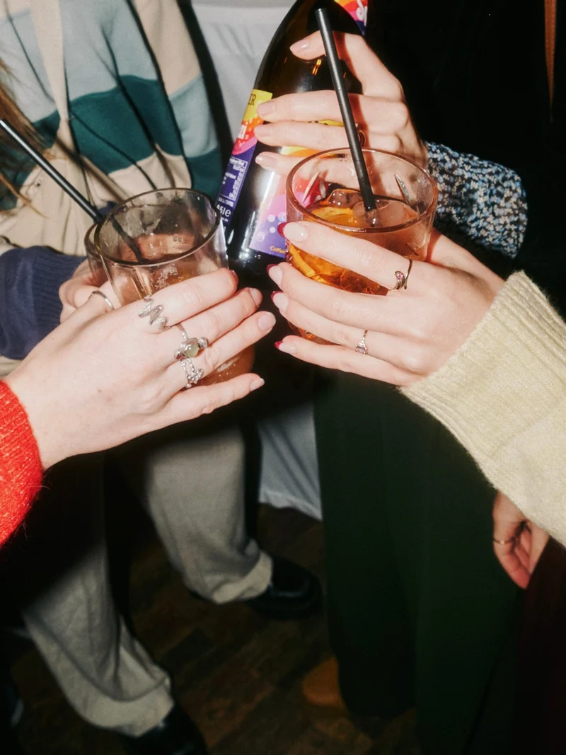 Glas 🧡 aus der alten 0,7l Aperol Flasche mit der APEROL Prägung - witzig & unique
