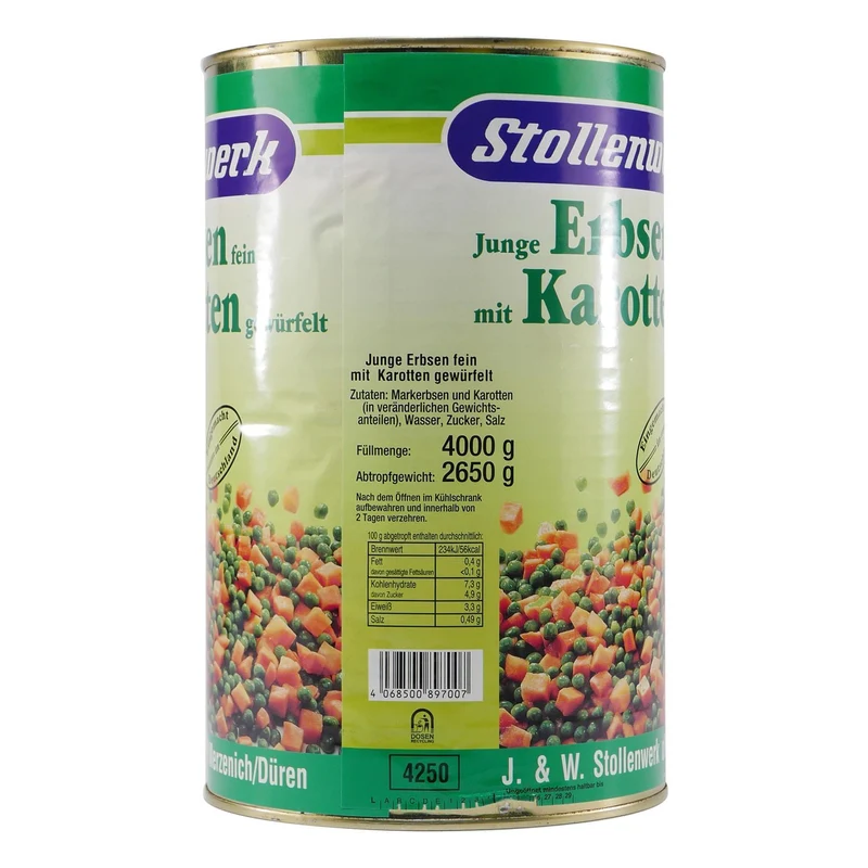 Stollenwerk Erbsen mit Karotten 4,0KG