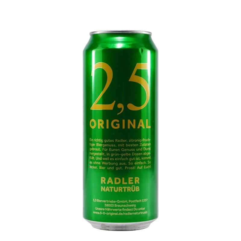 2,5 Original Radler Naturtrüb (24 x 0,5L) EINWEG