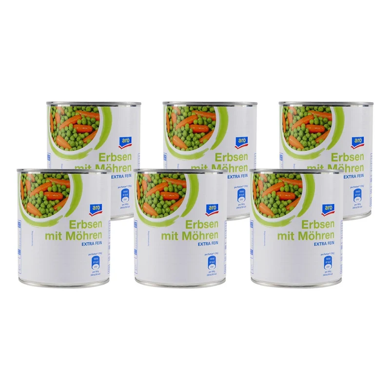 aro Erbsen mit Möhren -extra fein- (12 x 800g)