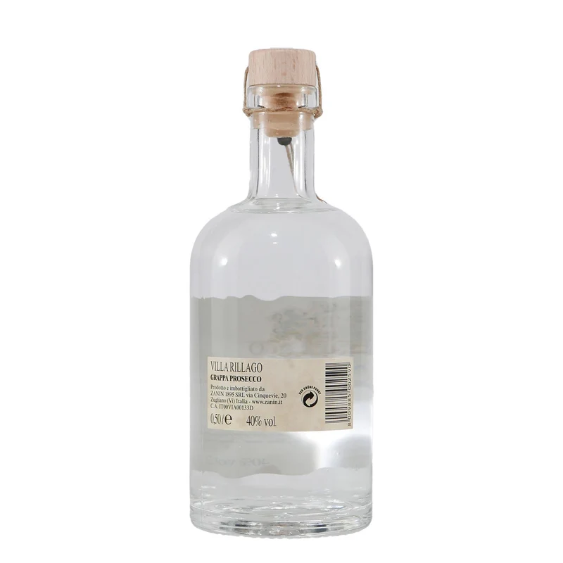 Villa Rillago Prosecco Grappa mit Geschenk-Holzkiste