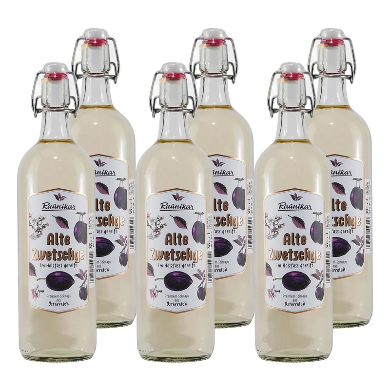 Raunikar Alte Zwetschge Obstbrand (6 x 1,0L)