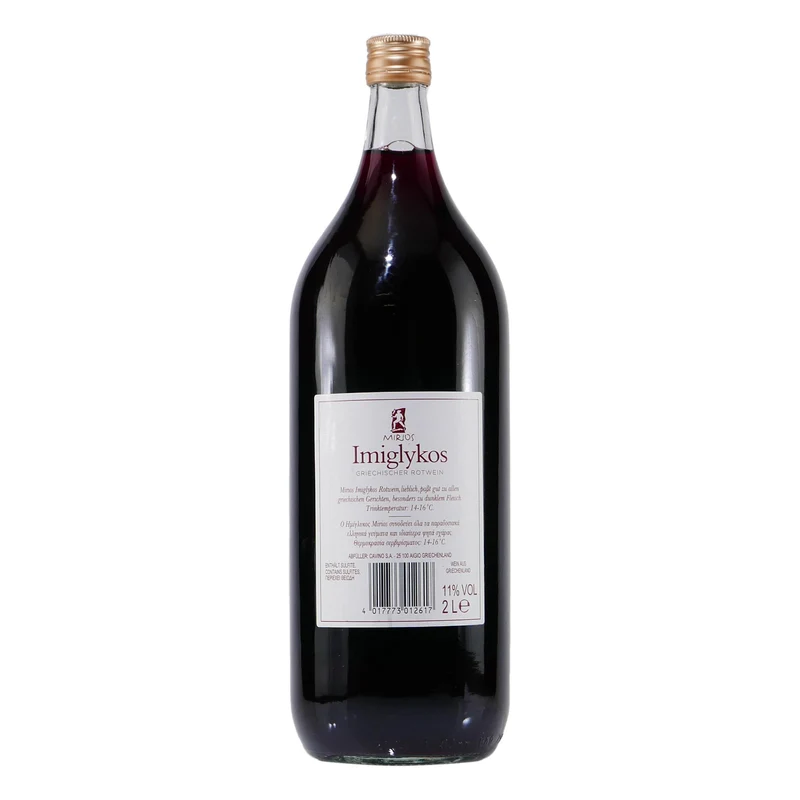 Mirios Imiglykos Rotwein -lieblich- 2,0L