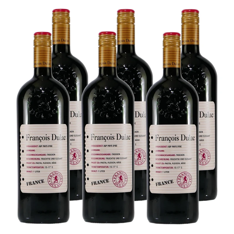 Francois Dulac Rouge IGP -trocken- (6 x 1,0L)