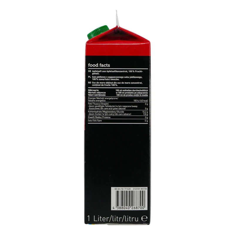 Trans Gourmet Apfelsaft (8 x 1,0L)