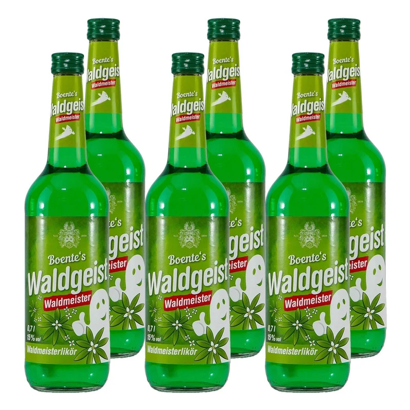 Boente Waldgeist Waldmeisterlikör (6 x 0,7L)