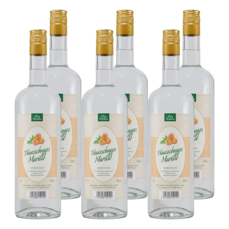 Alte Mühle Marillen - Schnaps (6 x 1,0L)